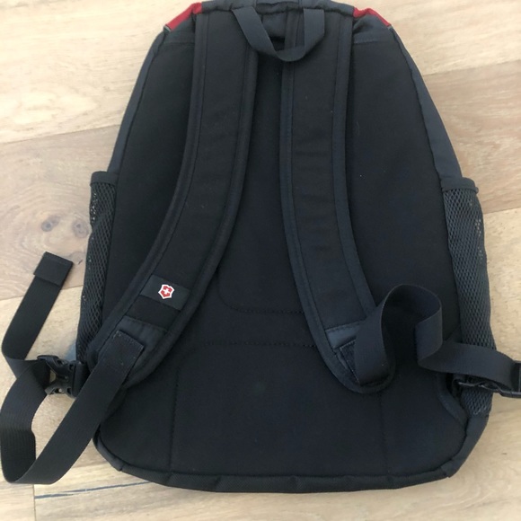 Swiss Army Black and Red Backpack - Picture 3 of 4